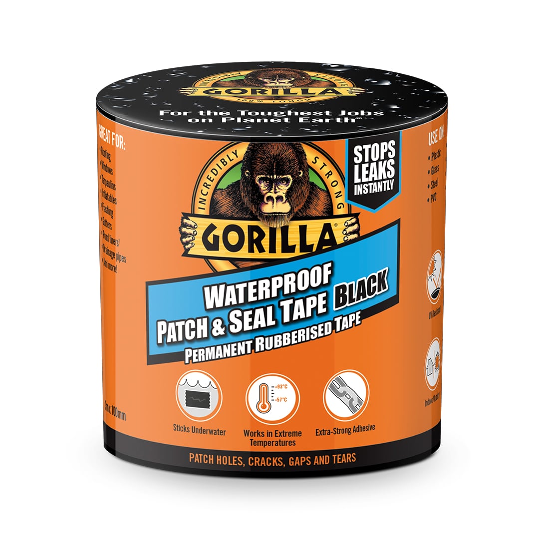 GORILLA WATERPROOF PATCH & SEAL TAPE BLACK