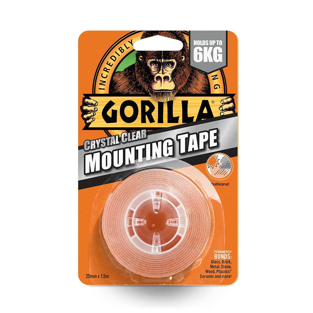 GORILLA CRYSTAL CLEAR MOUNTING TAPE