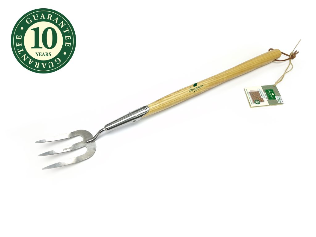 Mid Handled Stainless Steel Weed Fork W3255